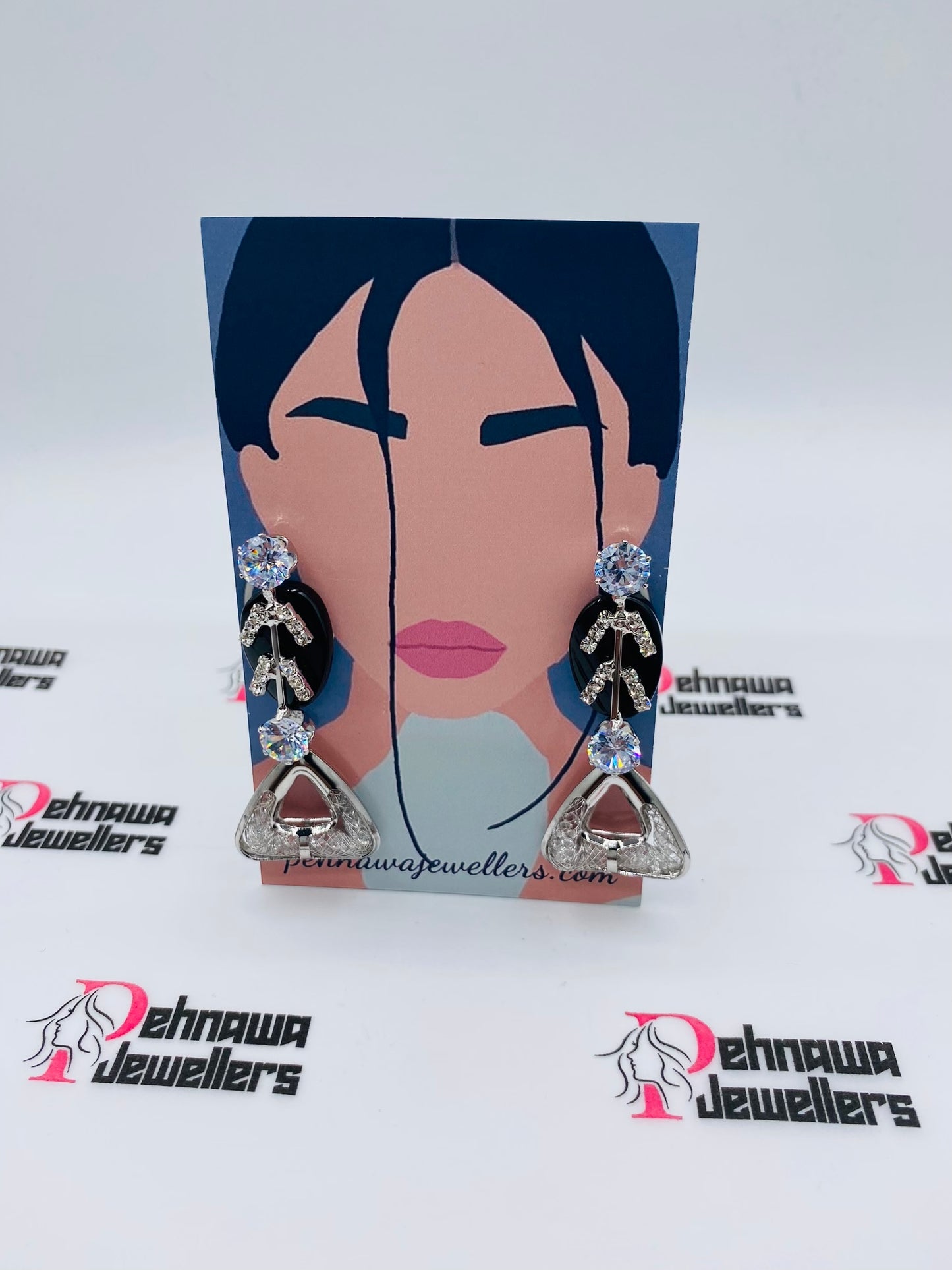 Triangelo Silver Earrings Pair + Freebies